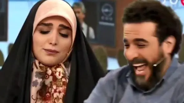 ویدئو/ ذوق و خوشحالی محسن کیایی از ناراحتی مژده لواسانی؛ خدا را شکر میکنم که تونستم بالاخره گریه شما را در بیارم