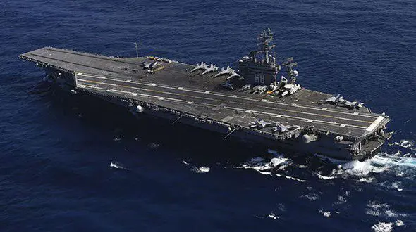 ناو هواپیمابر «یواس‌اس نیمیتز» وارد خلیج فارس شد