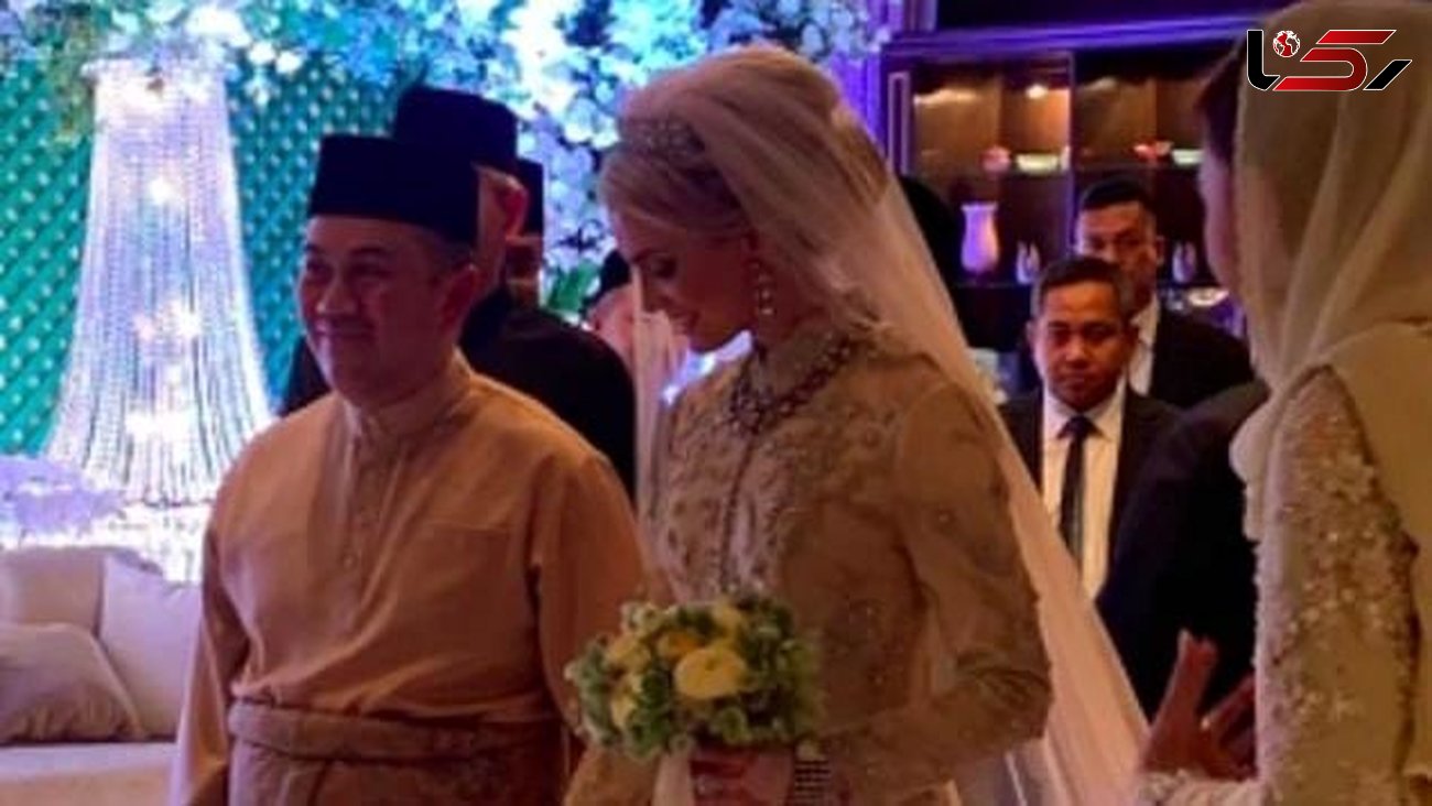 ازدواج ولیعهد مالزی با ملکه زیبایی سوئد + عکس