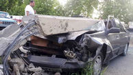 پراید پرس شد اما راننده تهرانی زنده ماند + عکس ها