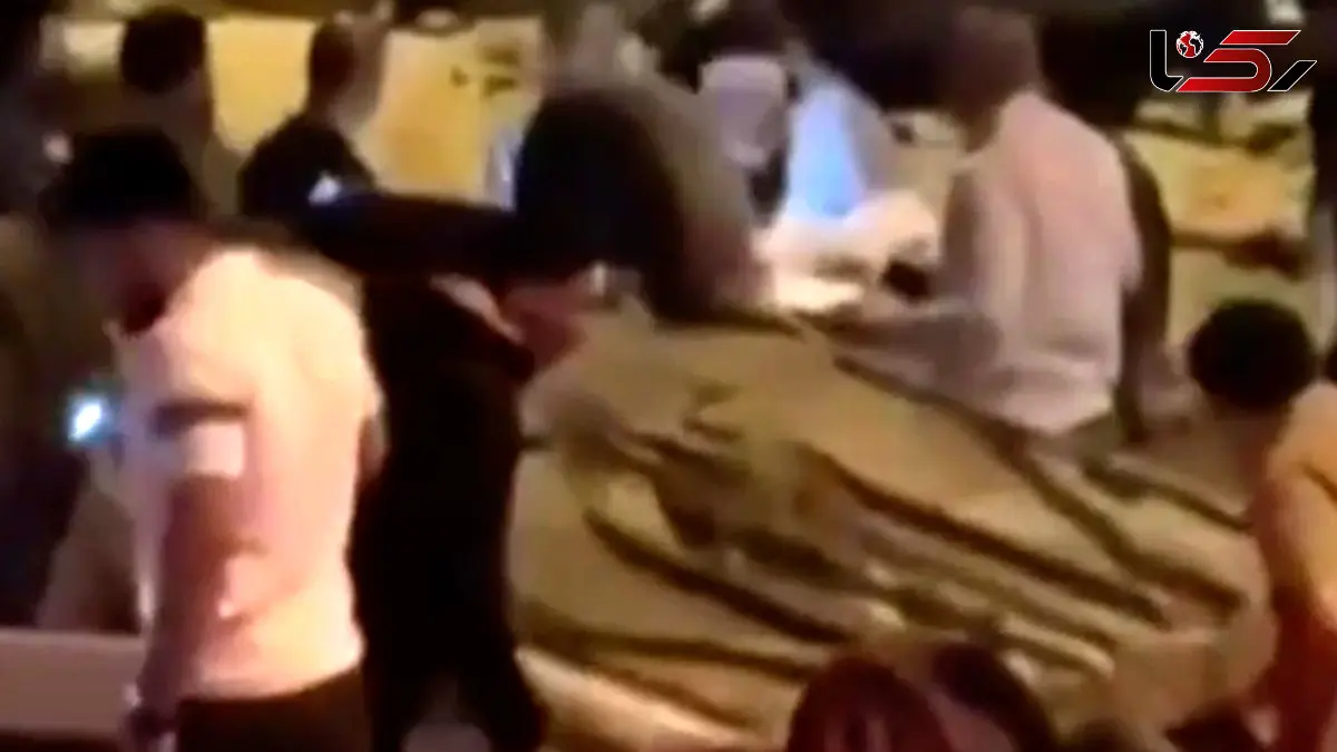 فیلم تصادف زنجیره ای در قشم