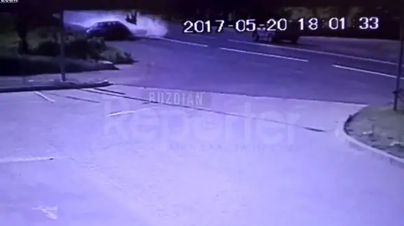 دور زدن ناگهانی یک زن  مرگبار شد + فیلم