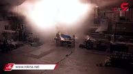 ببینید| فیلم مهیب خاکستر شدن کارخانه صنعتی در چند ثانیه ! + فیلم