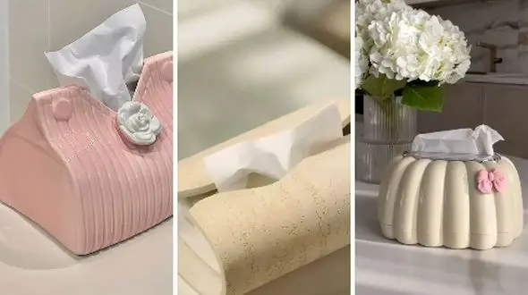 راهنمای خرید جا دستمال کاغذی لوکس برای دکوراسیون شیک + عکس