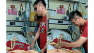 ازدواج پسر عاشق با دختر تصادفی روی تخت بیمارستان / عروس تایلندی بیهوش بود + عکس
