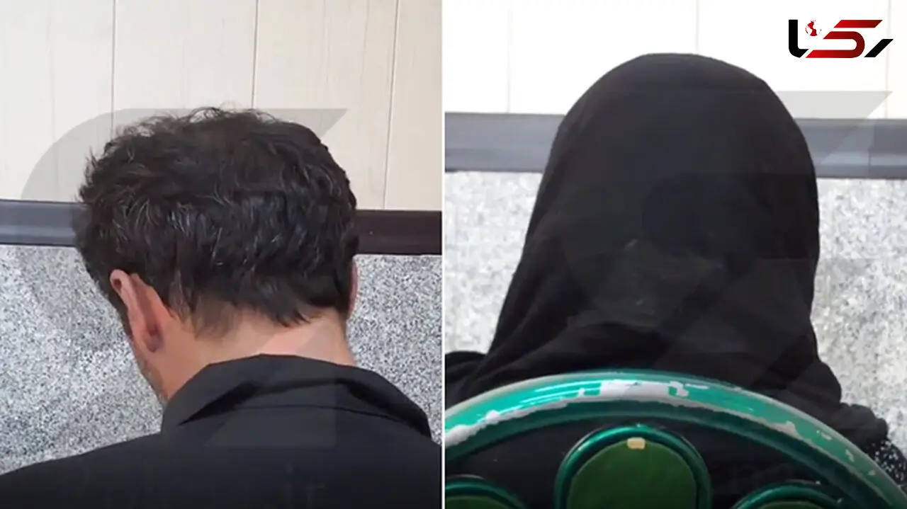 دزد مسلح بانک ملت تهران  با ضربه بیل مشتری دستگیر  شد / گفتگو با زن و مرد در پلیس + فیلم