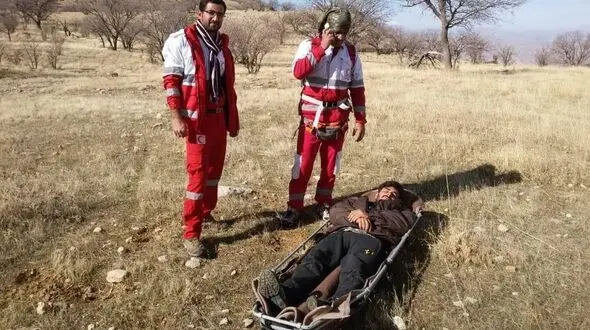 سقوط چوپان باشتی از ارتفاعات شلالدان