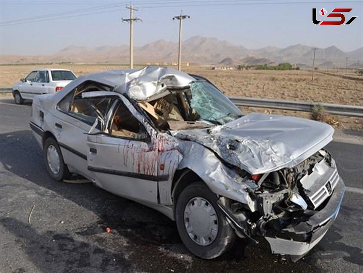 مرگ 2 مسافر با تصادف شاخ به شاخ پژو و تریلر در جاده لرستان+عکس