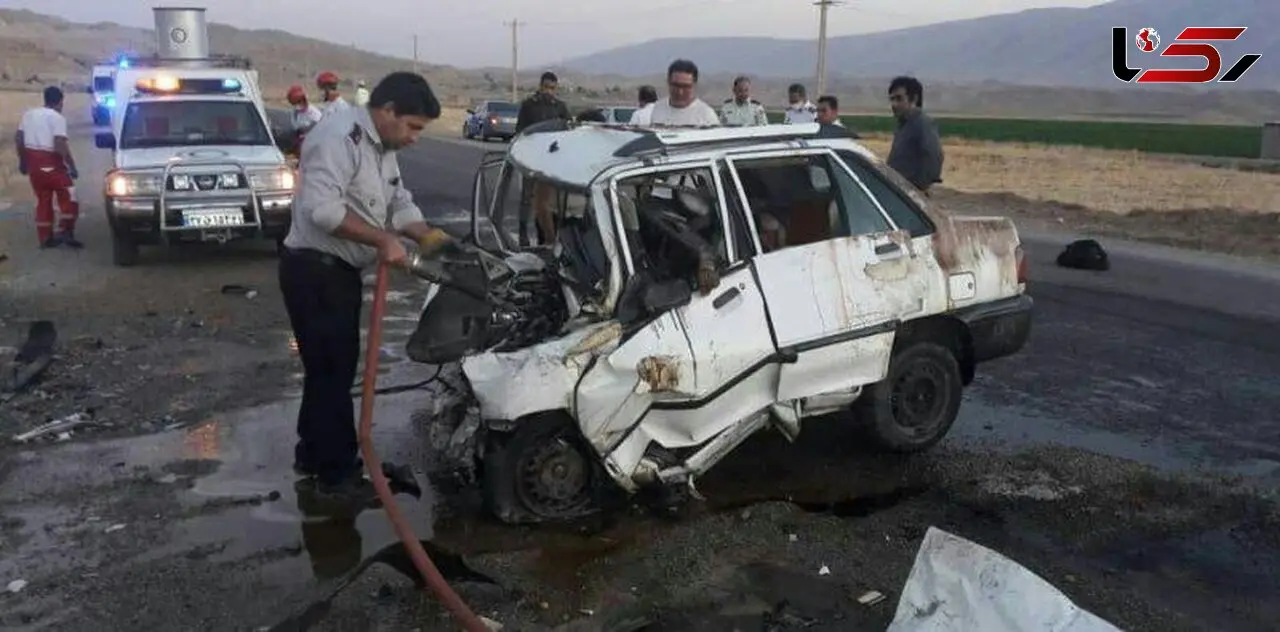 حادثه مرگبار نیسان با پراید در پلدختر / 3 کشته و 2 مصدوم