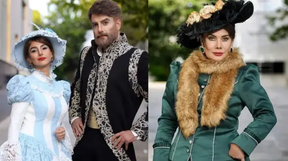 تصویر روز | عاطفه رضوی، حامد کمیلی و جوانه دلشاد در پشت صحنه نمایش فردریک