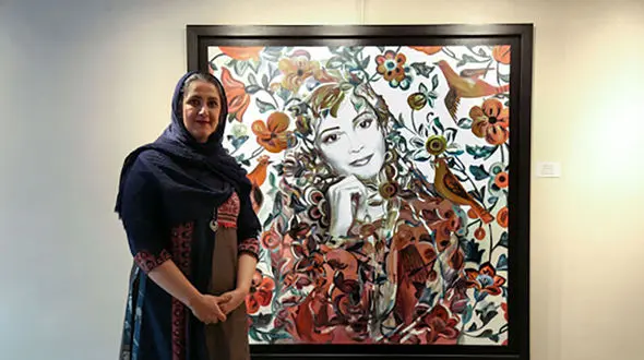 این خانم هنرمند ایرانی ۸ سال پیش کرونا را نقاشی کرده بود! + عکس