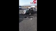 سرشاخ شدن پژو 405 و نیسان آبی یک کشته داد / هردو تکه تکه شدند + فیلم