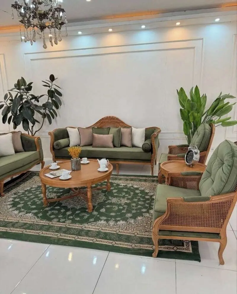 دیزاین منزل با مبل سبز | 25 مدل جدید مبل سبز برای جهیزیه عروس و دیزاین برای هر سبک و سلیقه ای