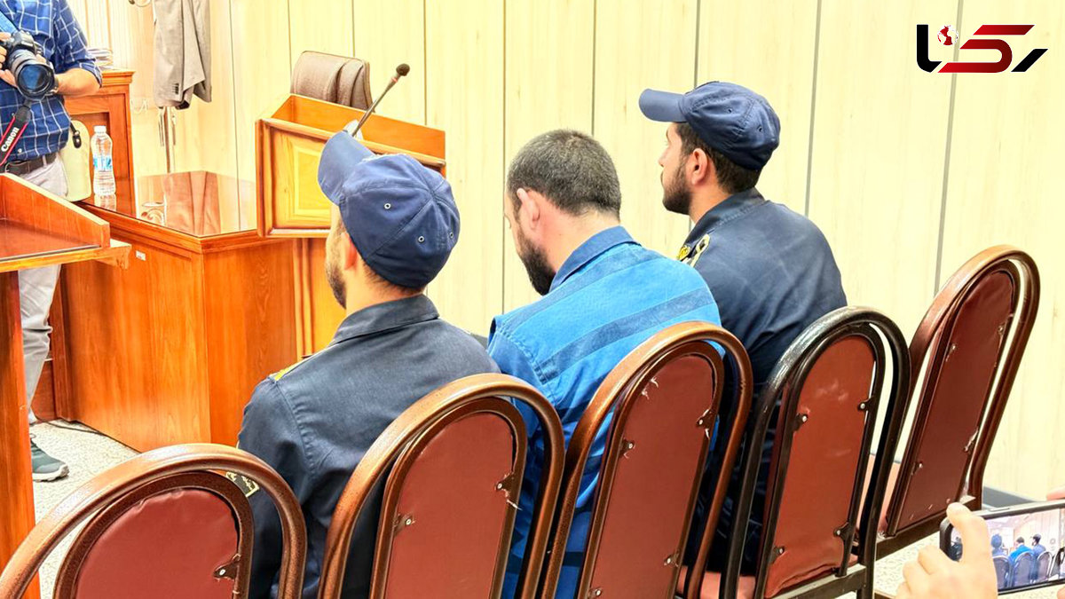 اولین عکس از قاتل الهه حسین نژاد در جلسه محاکمه امروز