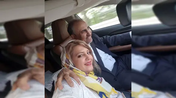 سلفی نجفی شهردار سابق تهران با زن جوانش در ماشین لاکچری! + جزییات