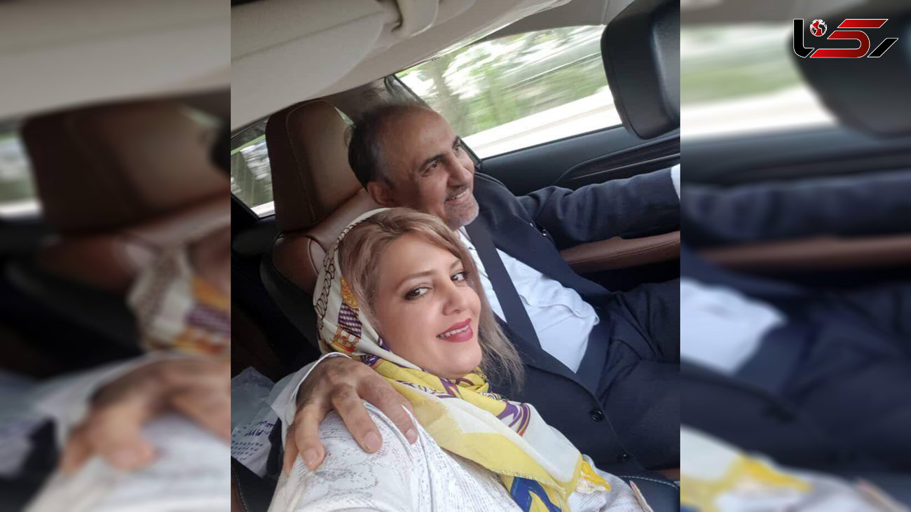 سلفی نجفی شهردار سابق تهران با زن جوانش در ماشین لاکچری! + جزییات