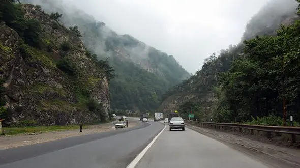 ممنوعیت تردد شبانه در جاده هراز 