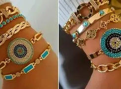 15 مدل شیک دستبند ست چندتایی طلا برای استایل‌ روزمره و مجلسی