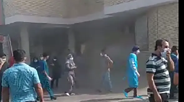 آتش سوزی در بخش کودکان بیمارستان / در میناب رخ داد  + عکس