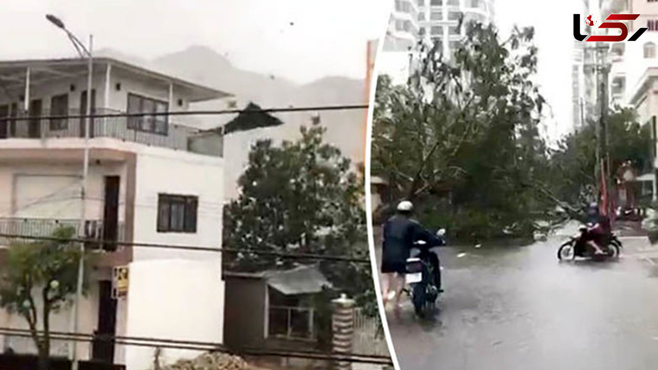 3 کشته درطوفان ویرانگر  ویتنام+ فیلم و عکس