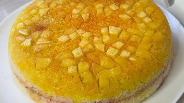 سماق پلو ایده جالب برای ناهار فردا + فیلم