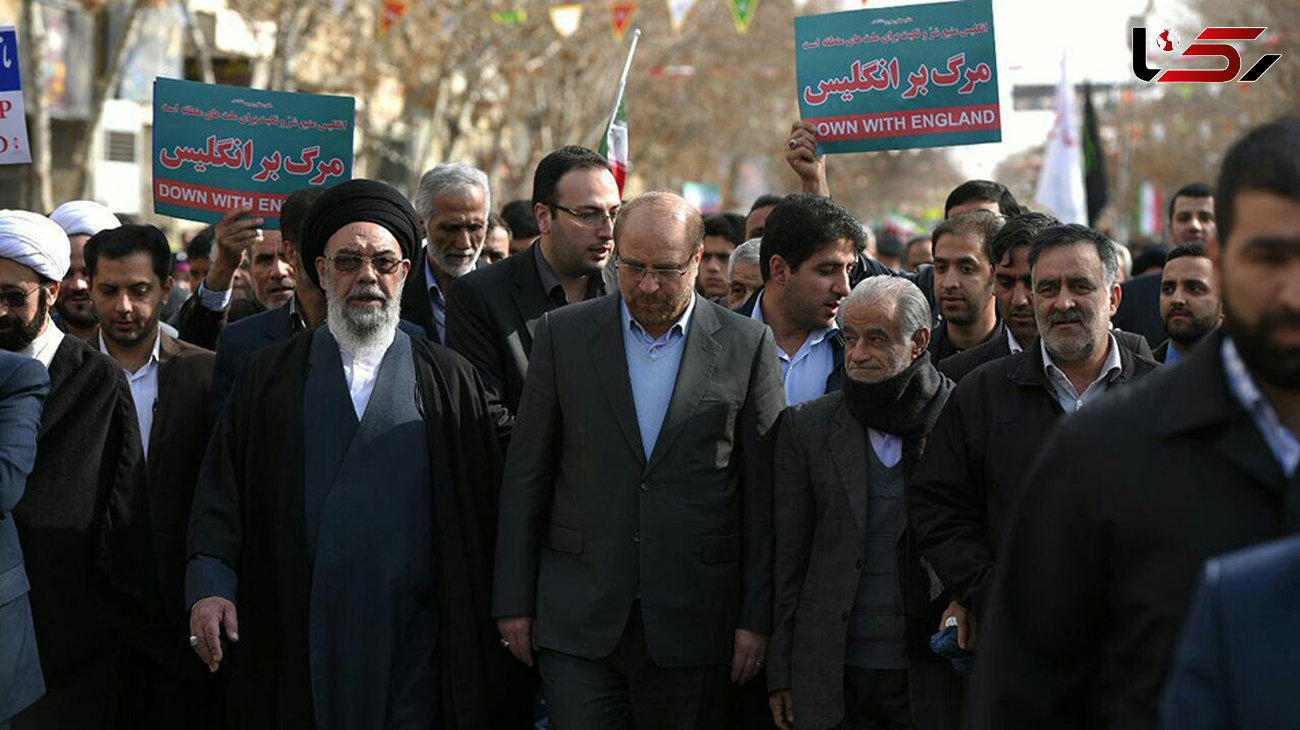 حضور قالیباف در راهپیمایی 22 بهمن