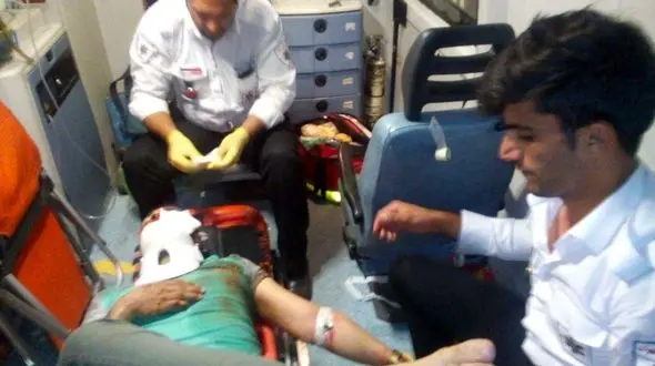 فیلم از صحنه نجات مرد موتورسوار در اتوبان چمران + عکس 