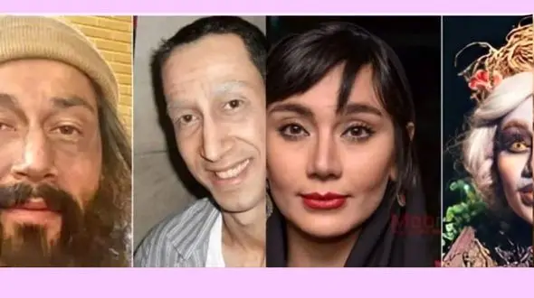 گریم های سنگین و متفاوت بازیگران زن و مرد ایرانی که ندیده اید + عکس و اسامی