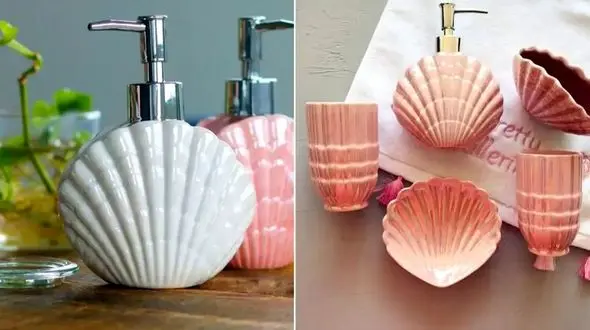 جامایع صدفی چیست؟ 15 ایده خلاقانه برای دکوراسیون مدرن سرویس بهداشتی