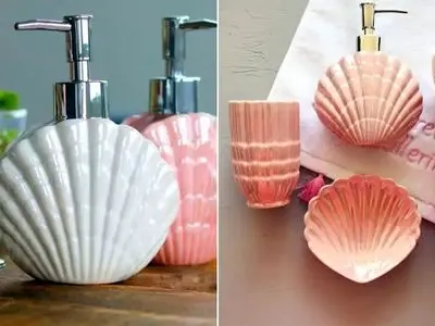 جامایع صدفی چیست؟ 15 ایده خلاقانه برای دکوراسیون مدرن سرویس بهداشتی