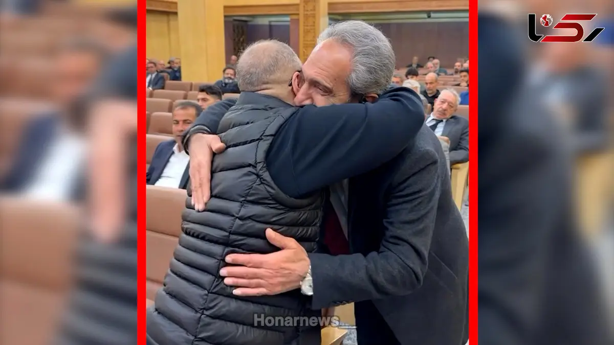 فیلم لحظه بوسیدن مازیار لرستانی توسط خشایار راد