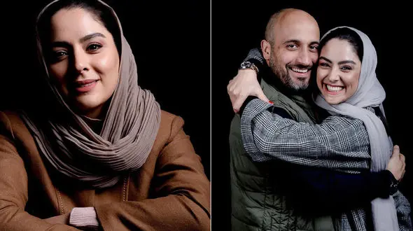 عکس منتشر شده از خانم بازیگر سریال هم گناه در آغوش علی سرابی 