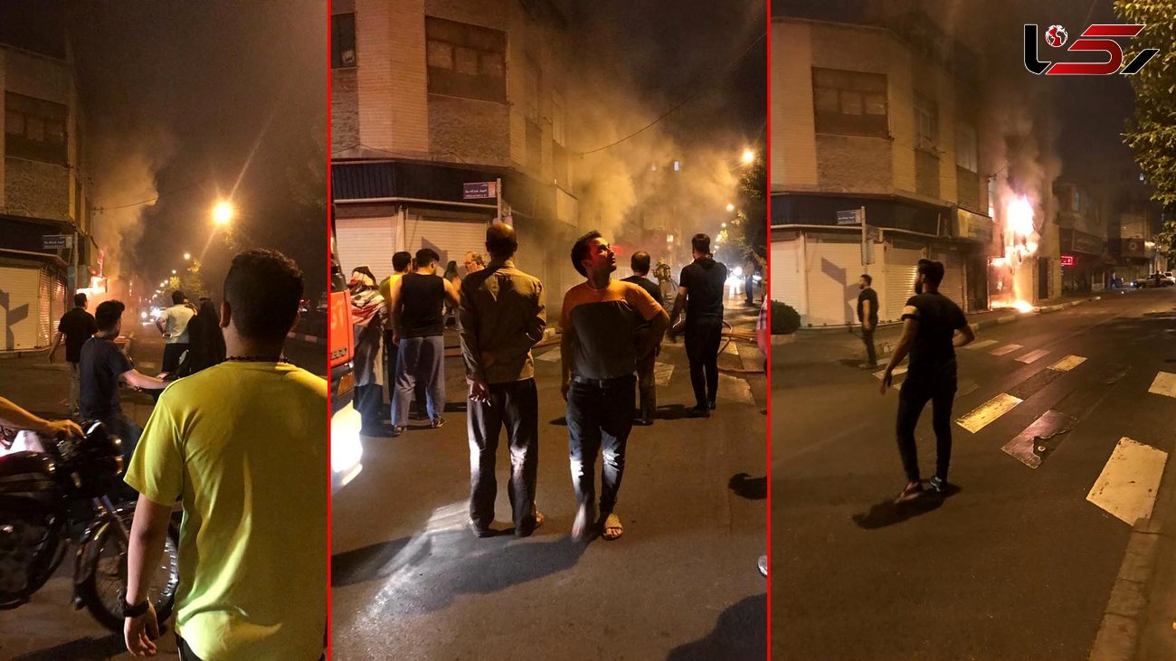 آتش سوزی مغازه پروتئینی در بلوار ابوذر تهران / صدای انفجار گاز یخچال ها نیمه شب ترس را به جان مردم انداخت +عکس و فیلم