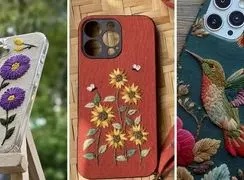 خاص ترین قاب گوشی گلدوزی؛ زیبایی در عین سادگی