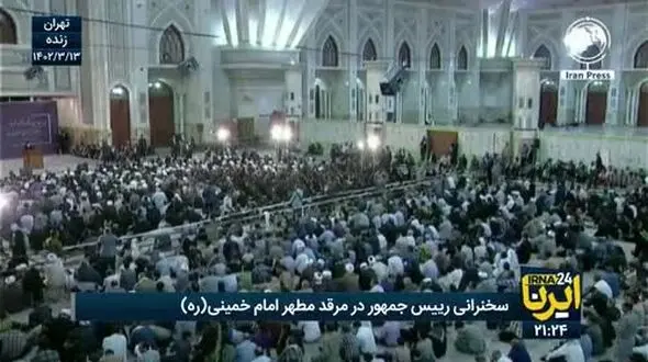  رییس جمهور در مرقد مطهر امام خمینی (ره): امروز جریان مجاهدت و ایستادگی در لبنان و فلسطین تغییر کرده است + فیلم