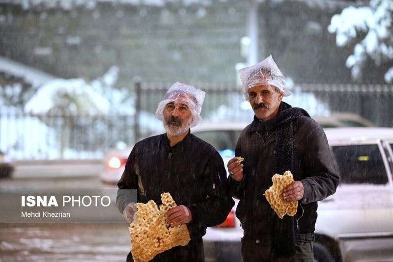 هوای برفی همدان