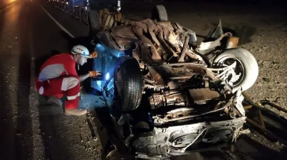 حادثه دلخراش در آق‌قلا؛ واژگونی خودرو و 6 مصدوم