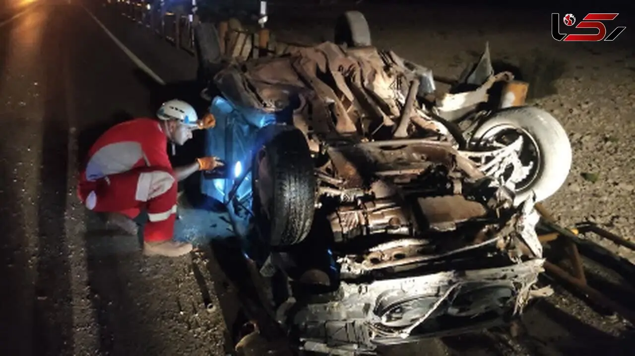 حادثه دلخراش در آق‌قلا؛ واژگونی خودرو و 6 مصدوم