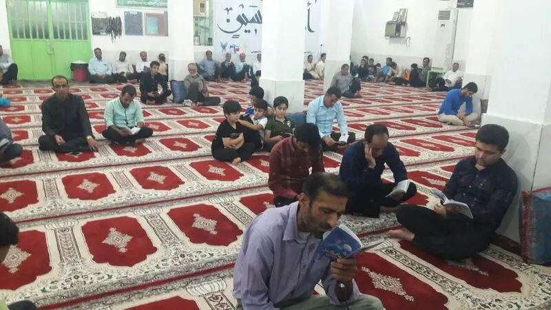 گزارش تصویری از قرائت دعای جوشن کبیر درمسجد صاحب الزمان (عج)ومسجد امام حسین(ع)شهرآبدان