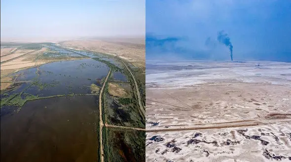 هورالعظیم فعلا خشک نیست / ورودی سد کرخه کمتر از 6 متر مکعب بر ثانیه شد