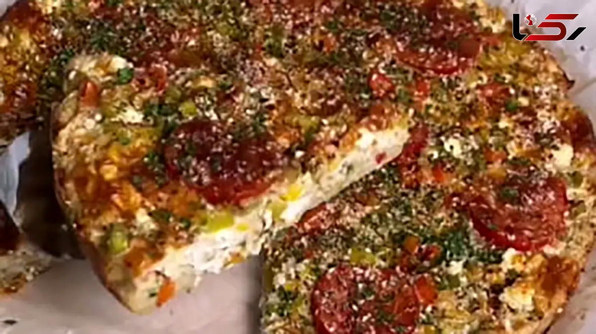پیتزا کرپ جو دوسر یک پیتزای متفاوت و سالم + فیلم