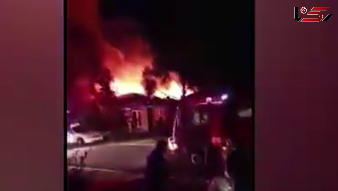 فیلم تکاندهنده از صحنه زنده سوختن 4 کودک در آتش سوزی بزرگ