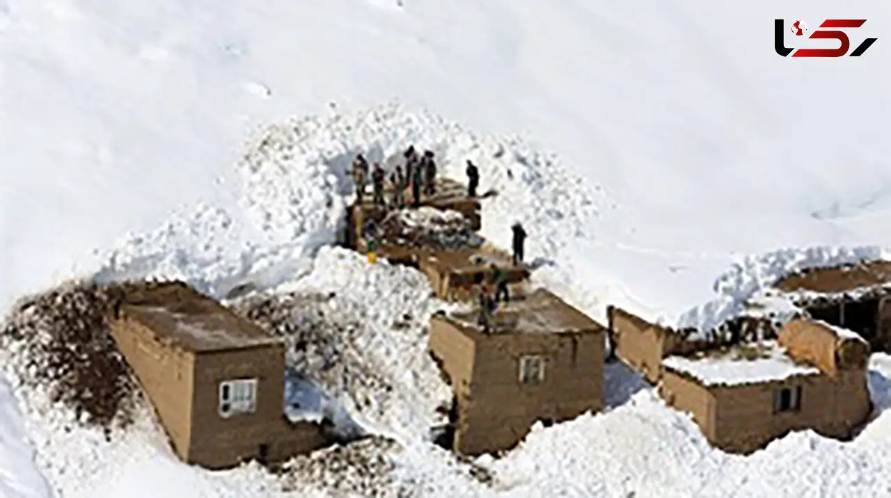 سقوط بهمن روی روستا در ارومیه