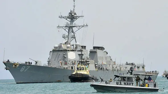 ناوشکن ماسون آمریکا عازم خلیج فارس شد