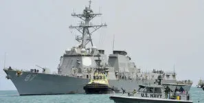 فیلم حرکت ناوشکن های چین به سمت تنگه هرمز