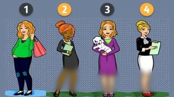 تست : کدامیک از  4 زن را انتخاب می کنید ! /  خودتان را بشناسید !