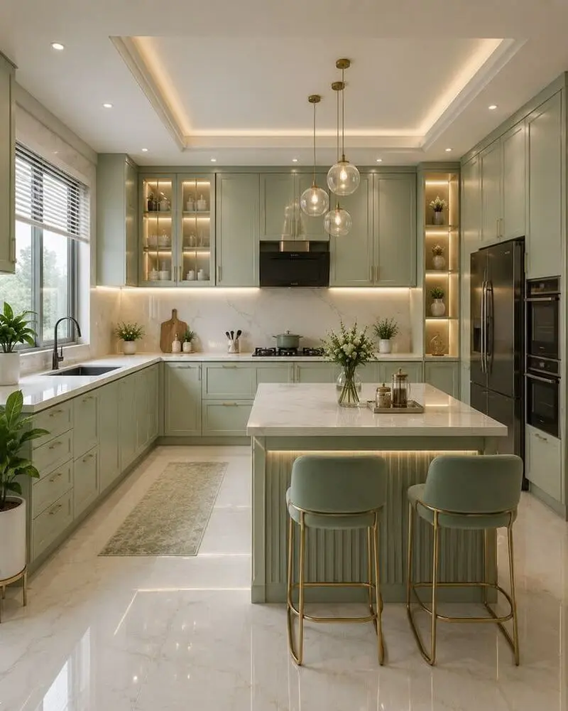 کابینت سبز ماچا