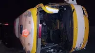 علت واژگونی اتوبوس مهران به مشهد مشخص شد