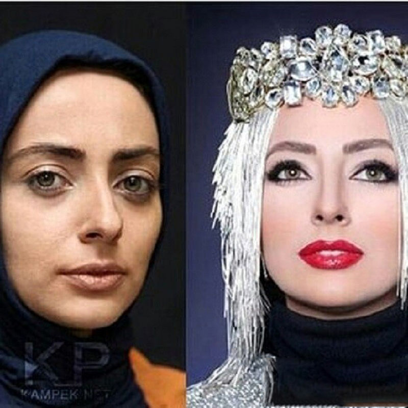 چهره بازیگران بدون آرایش از نرگس محمدی تا الناز شاکردوست.