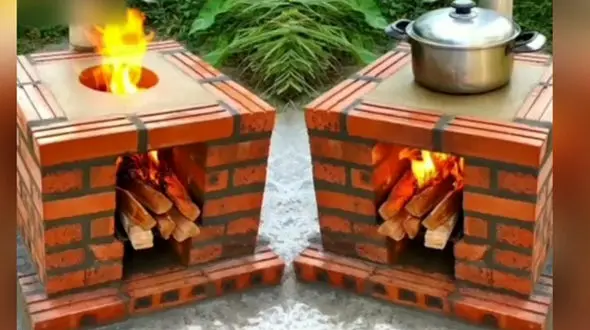 ساده ترین روش ساخت اجاق پز هیزمی + فیلم
